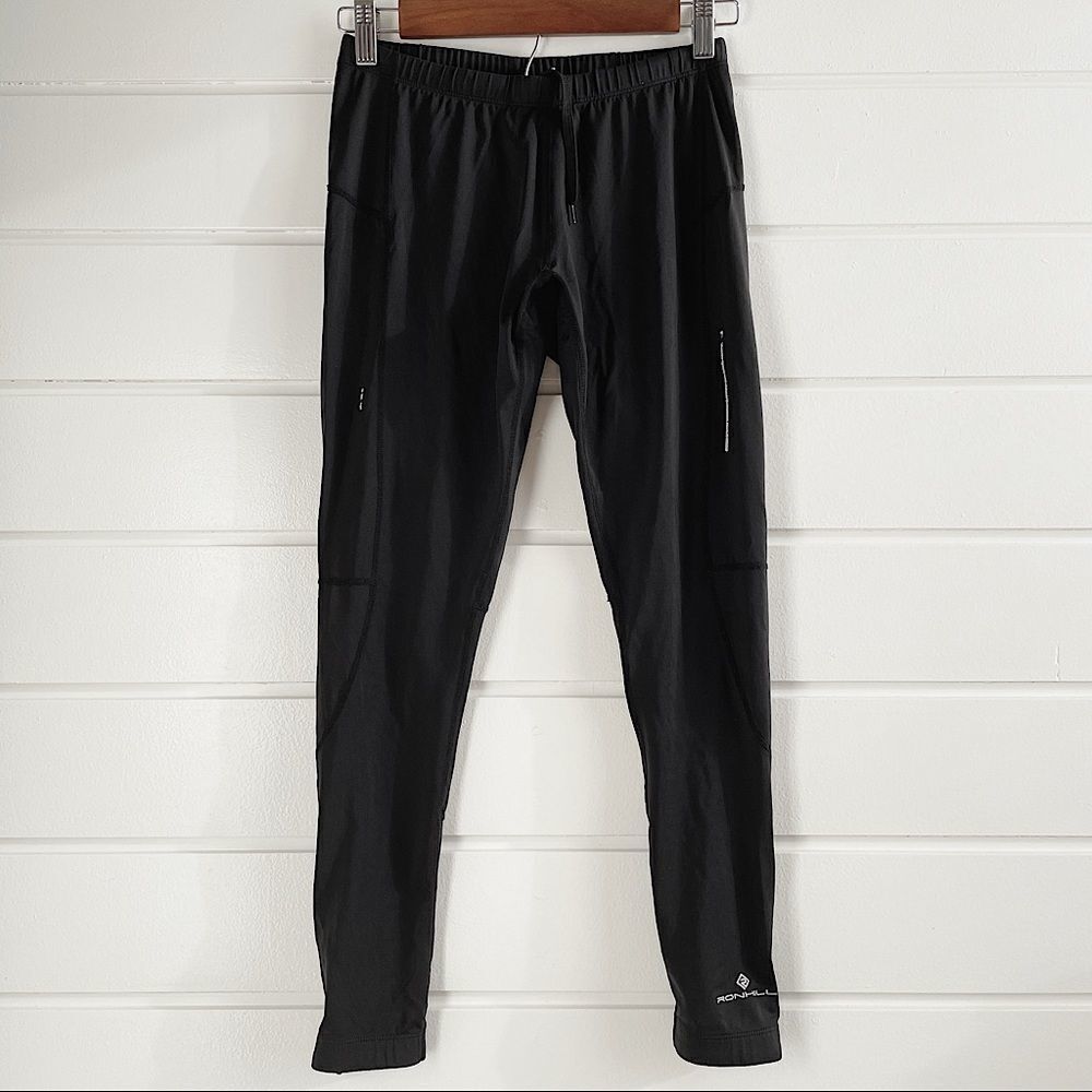 Ronhill Black Ankle Zip Everyday Run Tight UK 12/M